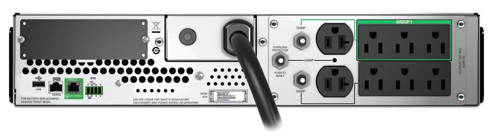 APC by Schneider Electric 2200VA Smart UPS C LCD RM SMT2200RM2UC