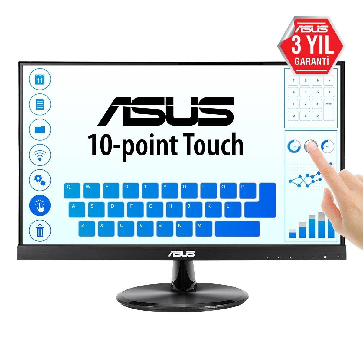 ASUS 21.5" 10 Point Touch Mntr HD VT229H