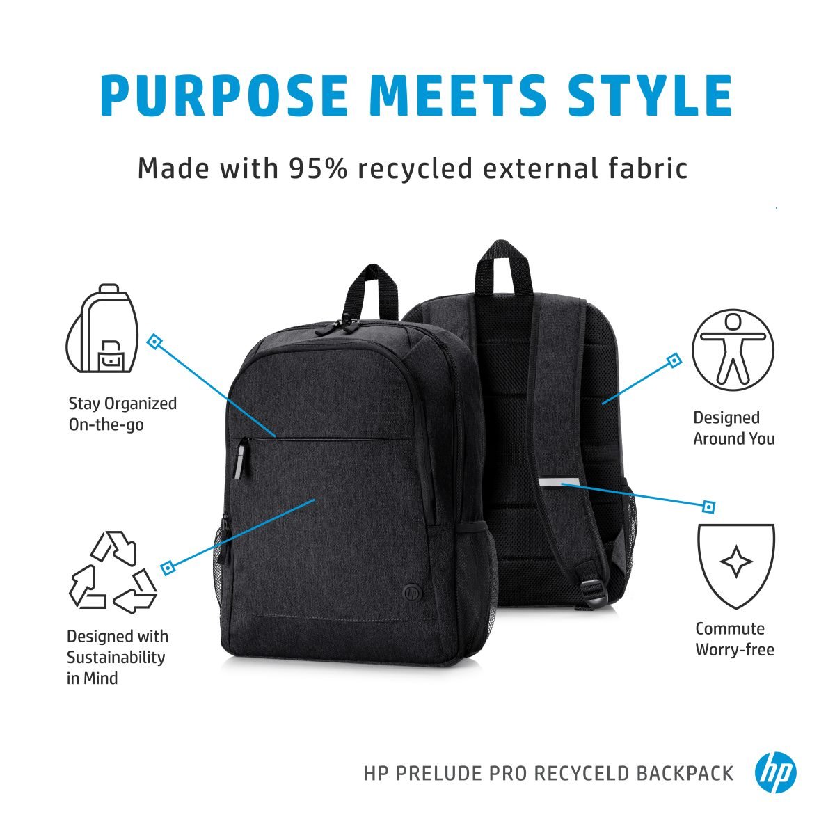 HP Prelude Pro Recycle Backpac 1X644AA