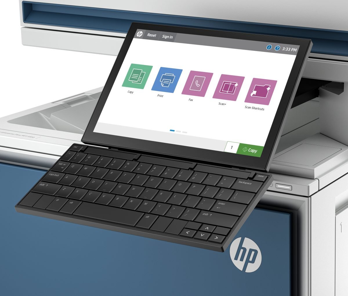 HP 1M0Q2A LaserJet Workflow Keybo