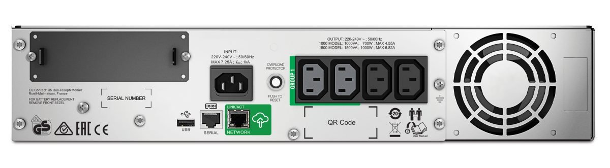 APC by Schneider Electric Smart-UPS 1500VA 230V w SC SMT1500RMI2UC