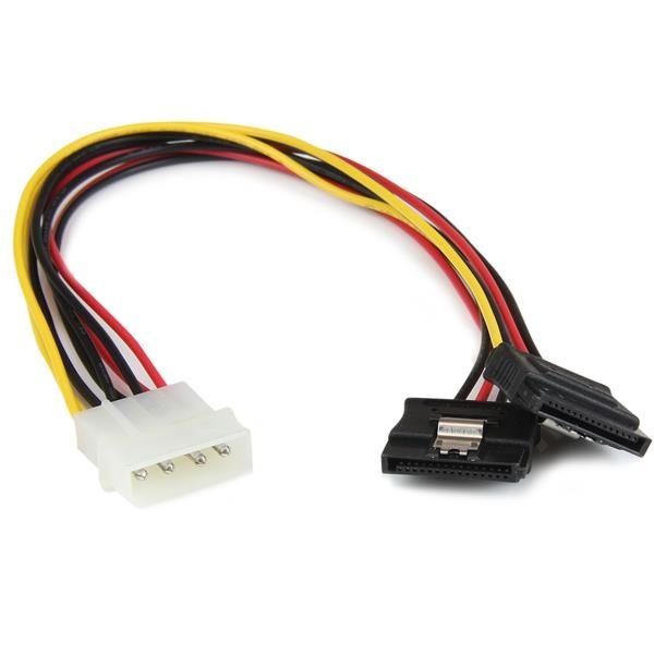 Startech.com 12" LP4 to 2x Latching SATA PYO2LP4LSATA