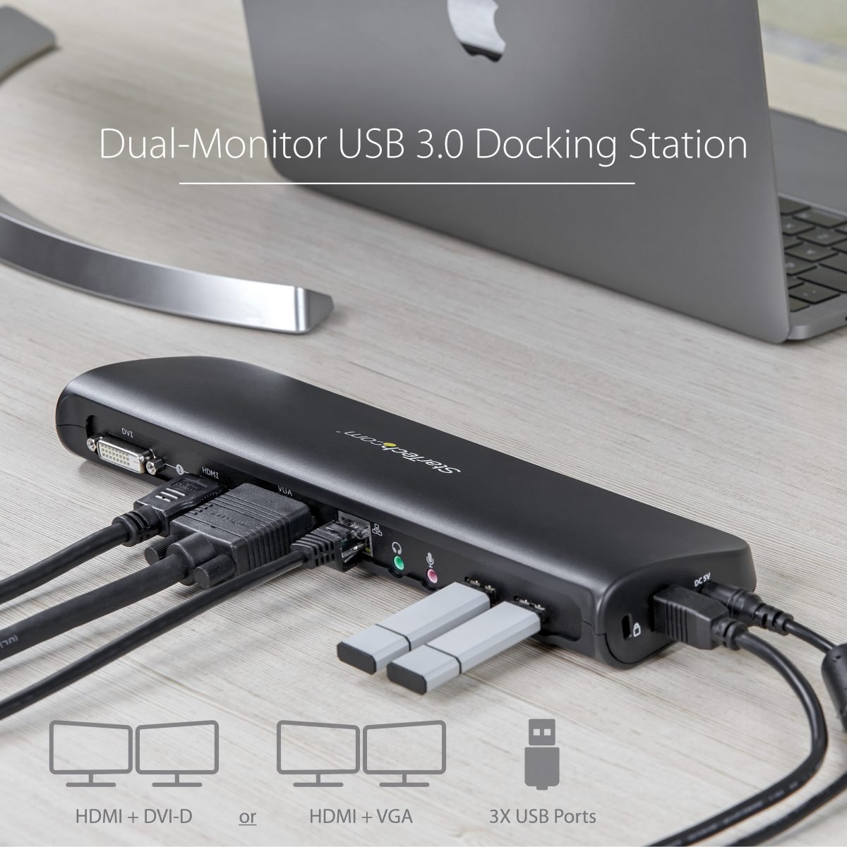 Startech.com Dual Video USB 3.0 Dock TAA USB3SDOCKHDV