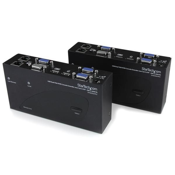 Startech.com USB Duo VGA Cat5 KVM Extdr TAA SV565DUTPU