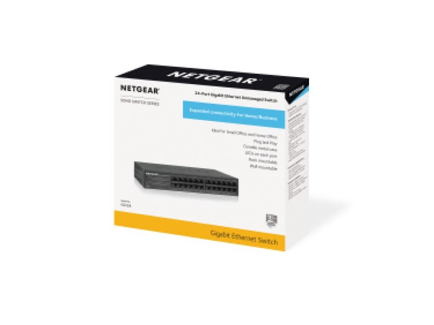 NETGEAR 24PT UNMANAGED SWITCH GS324-200NAS
