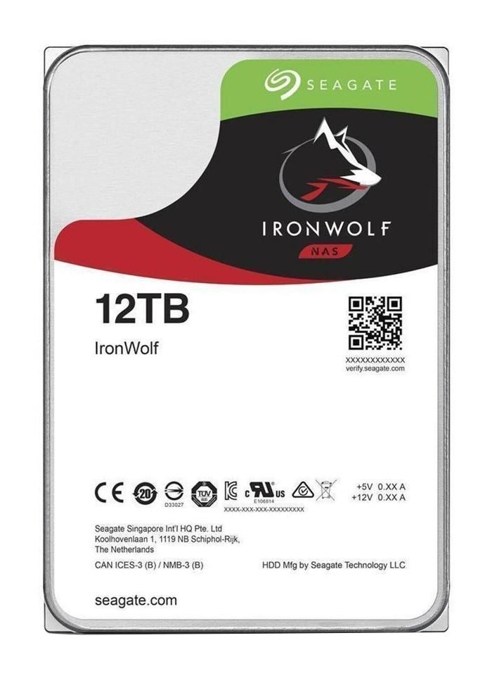 Seagate 12TB IronWolf 3.5 HDD SATA 6GB ST12000VN0008