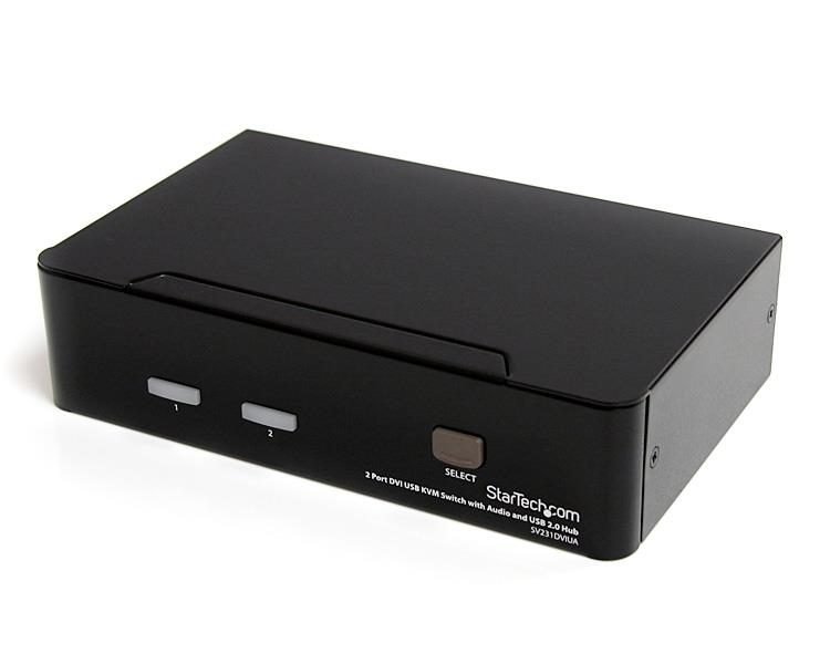 Startech.com 2-ptDVI VGA USB KVM Switch TAA SV231DVIUA