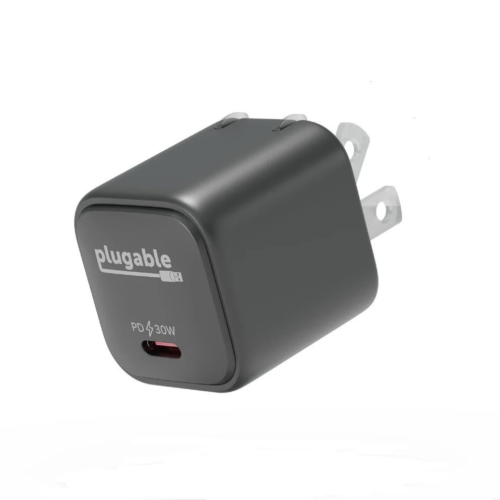 Plugable Technologies 30W GaN USBC Charger Black PS-30C1B