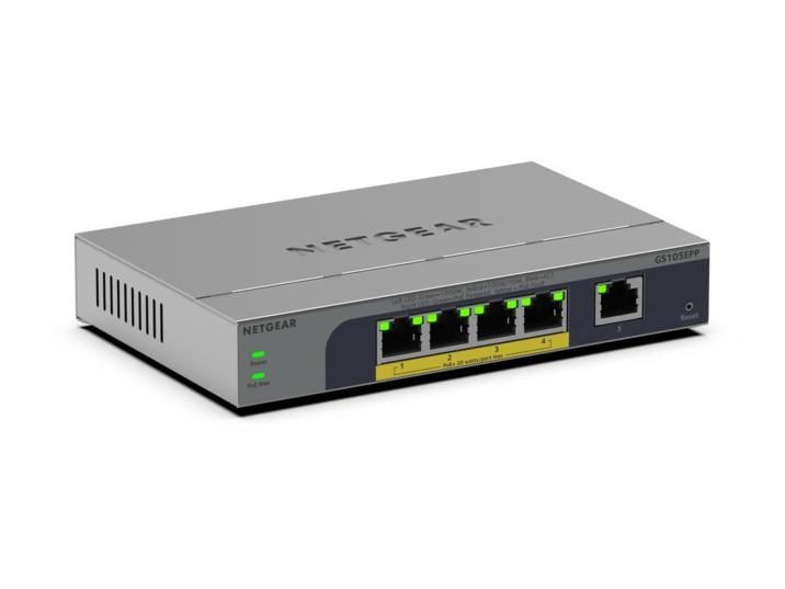 NETGEAR 5PT GB PLUS SWCH W POE GS105EPP-100NAS