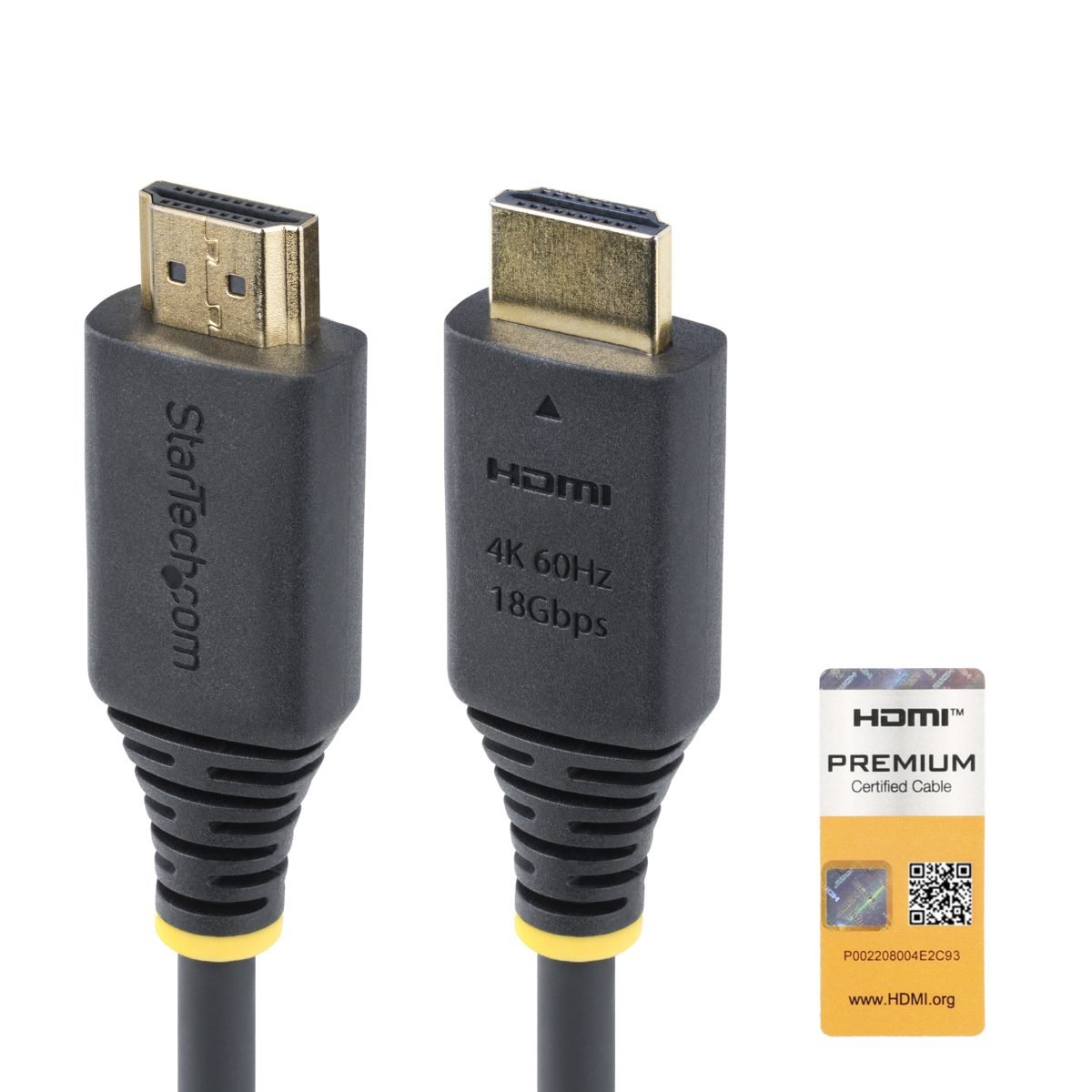 Startech.com Premium Certified HDMI Cable HDMI2-CABLE-4K60-1M