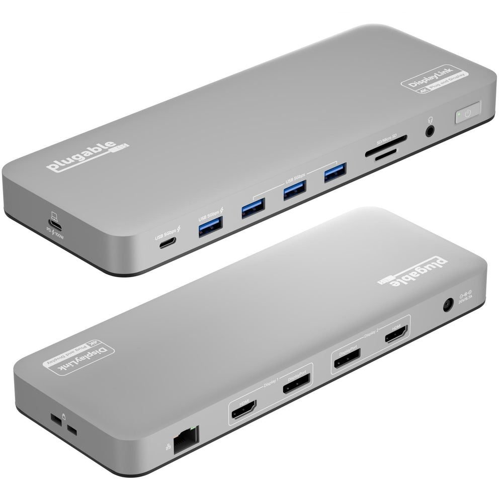 Plugable Technologies USBC Dual 4K 60Hz Dock 100W UD-6950PDH