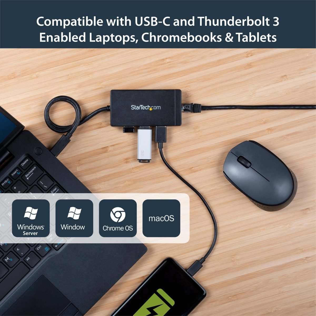 Startech.com 3Port USB 3.0 Hub US TAA HB30C3A1GE