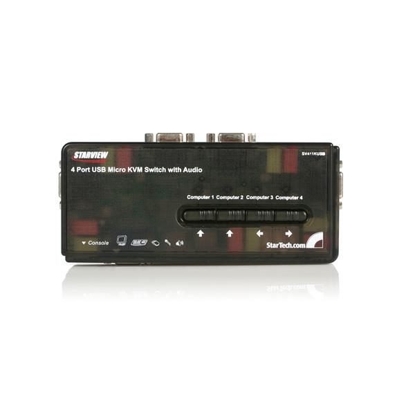 Startech.com 4Pt USB KVM Switch and Audio SV411KUSB