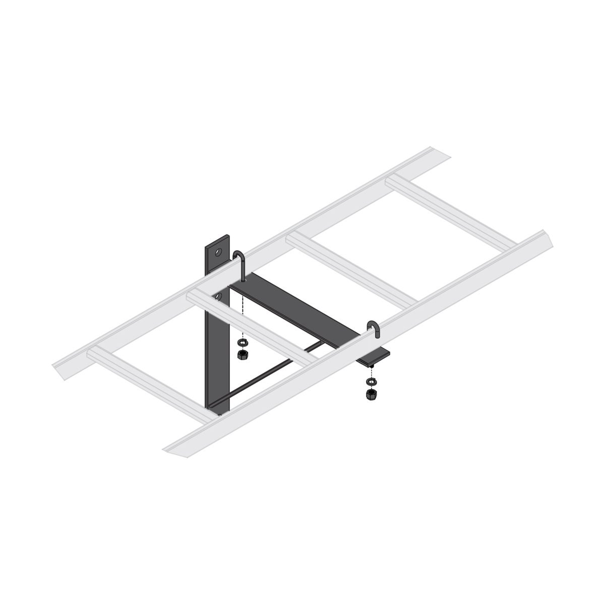 Middle Atlantic TRIANGLE WALL BRKT,BLK,6P CLB-TSB-6