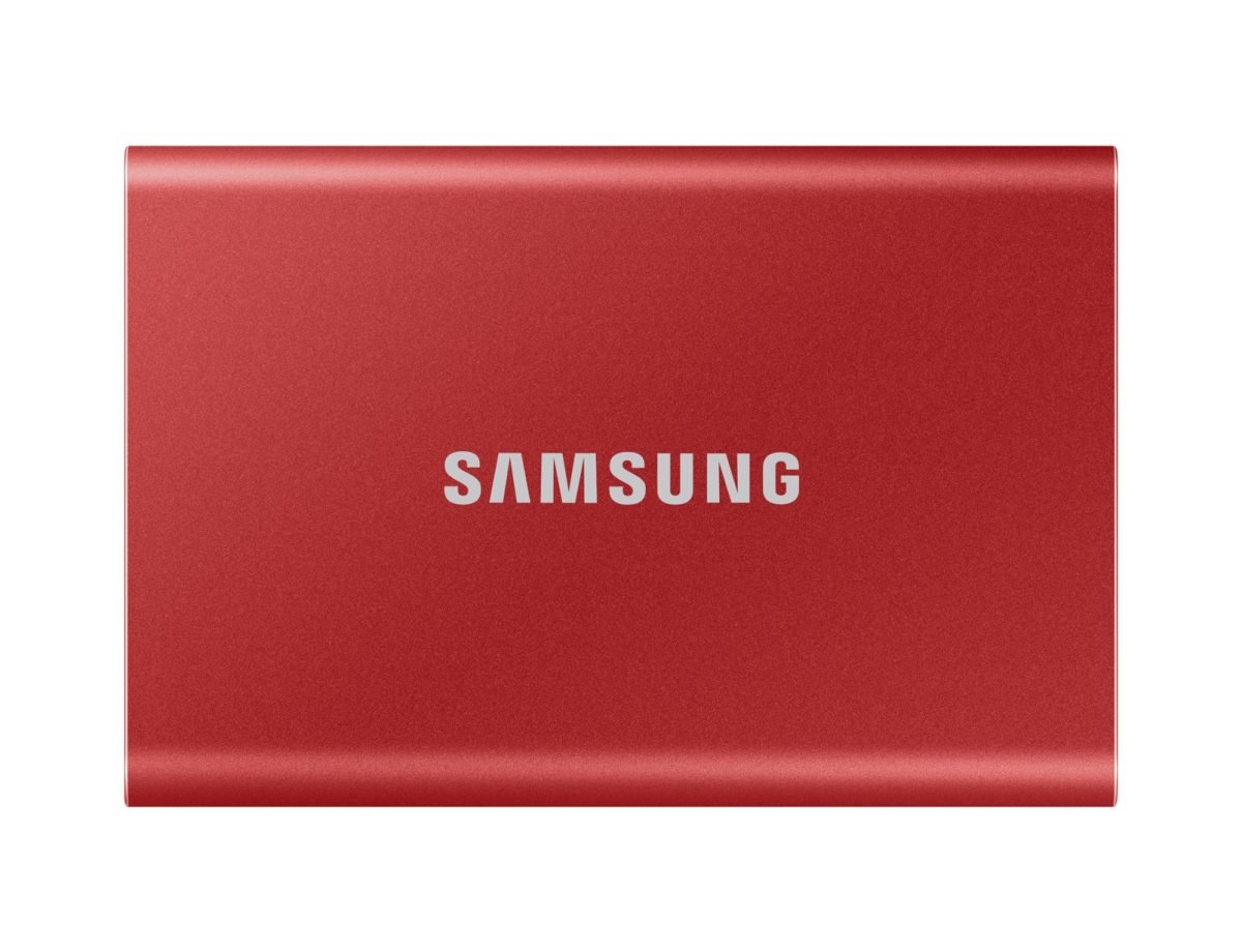 Samsung T7 Prtbl SSD 2TB USB 3.2 Red MU-PC2T0R/AM