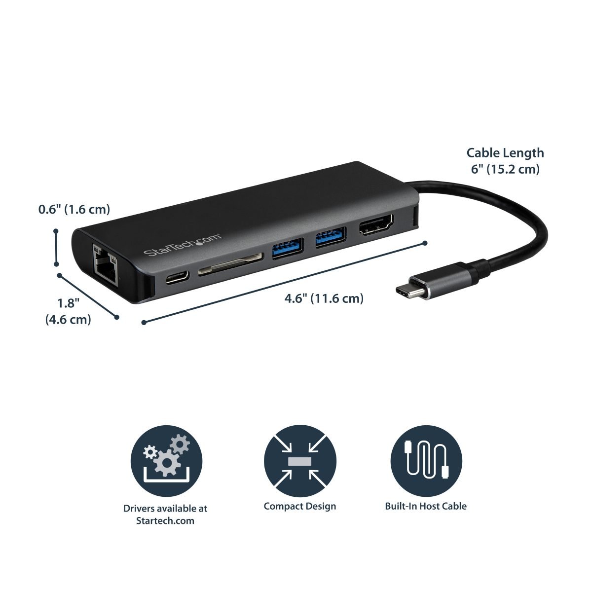 Startech.com USB C Multiport Adap DKT30CSDHPD