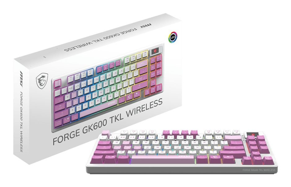 MSI FORGE GK600 TKL W VIOLET US FORGEGK600V