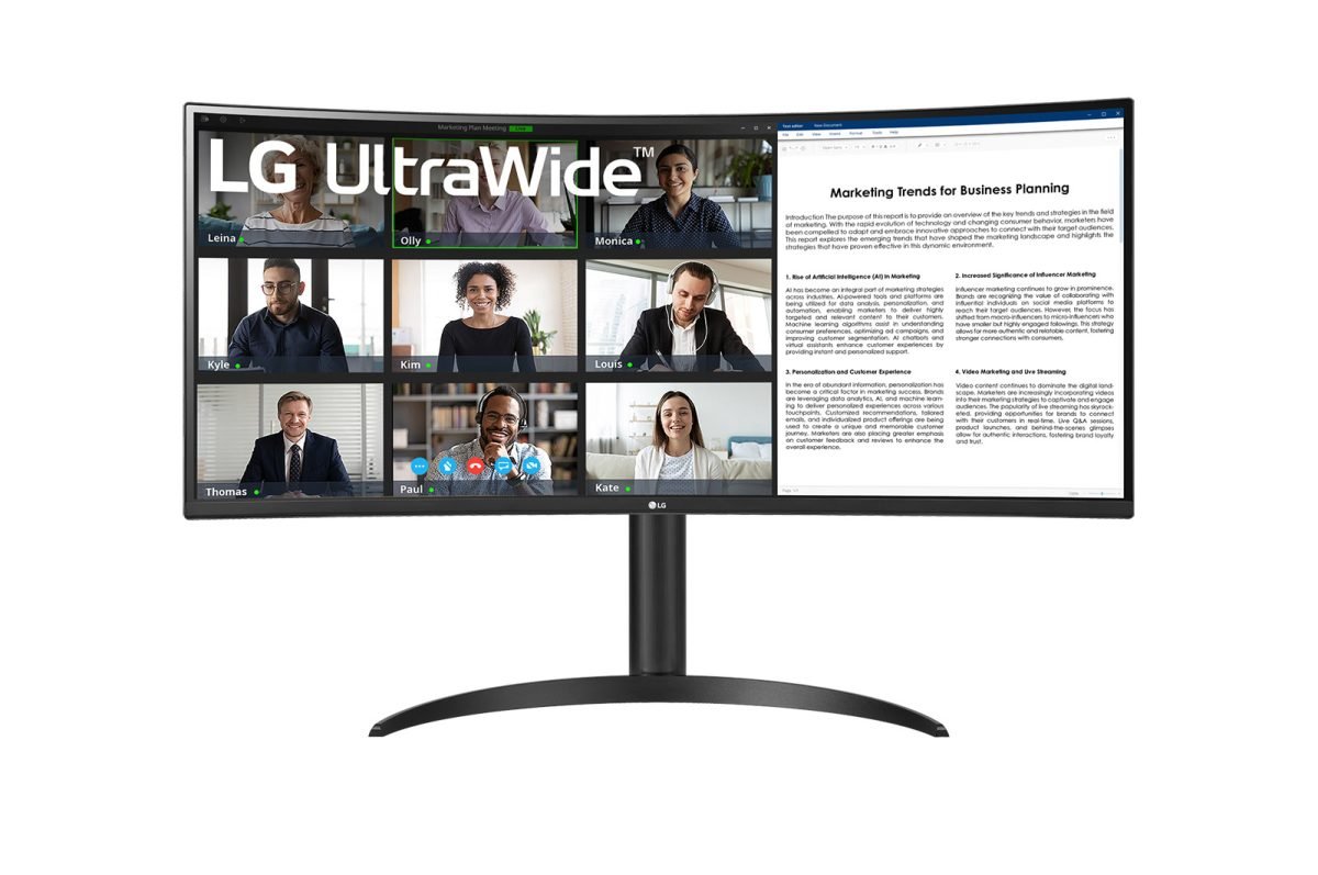 LG 34" WQHD Ultrawide Curved 34BR55QC-B