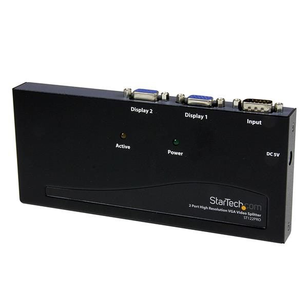 Startech.com 2 Port VGA Video Splitter TAA ST122PRO