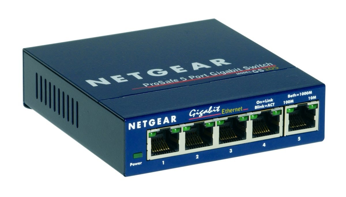 NETGEAR Switch 5-Port 10/100/1000MBPS GS105NA