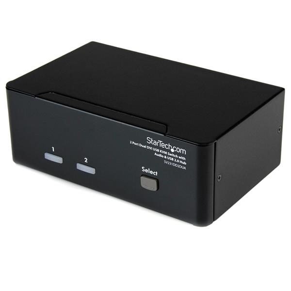 Startech.com 2pt Dual DVI USB KVM Swch TAA SV231DD2DUA