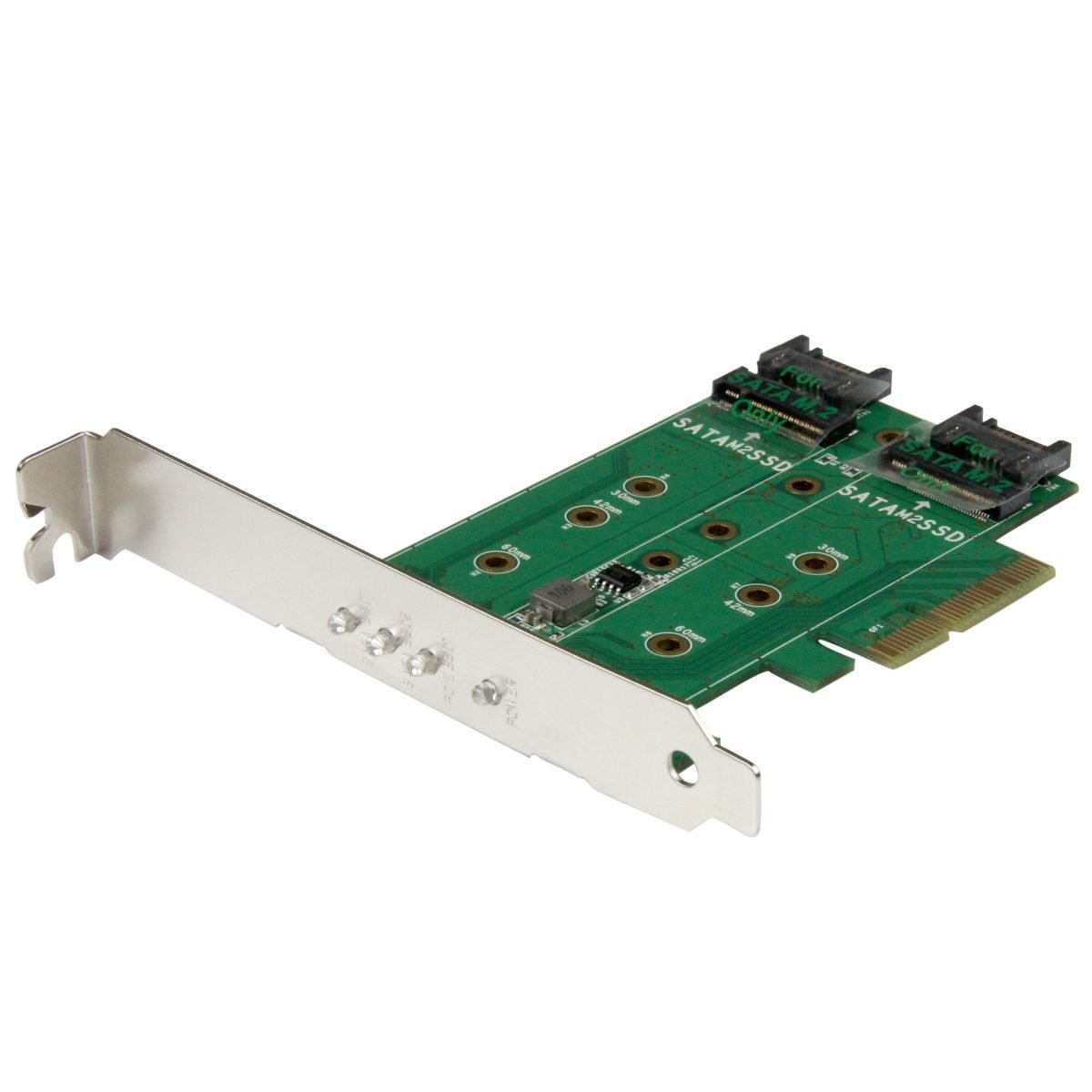 Startech.com 3PT M.2 SSD Card SATA TAA PEXM2SAT32N1