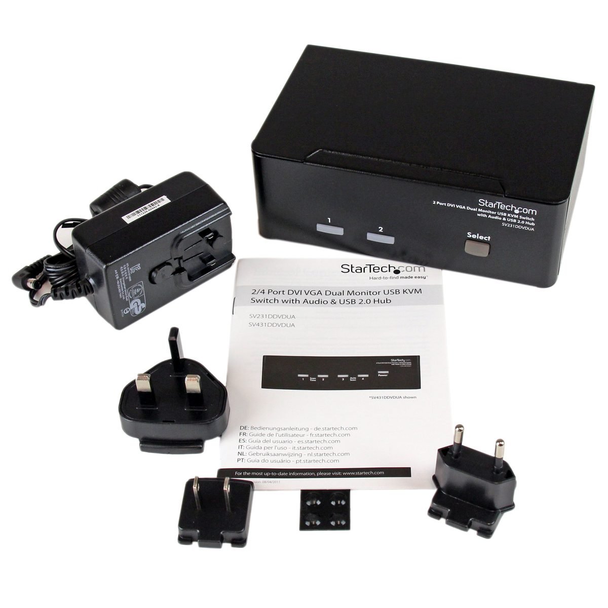 Startech.com DVI VGA Dual Monitor KVM TAA SV231DDVDUA
