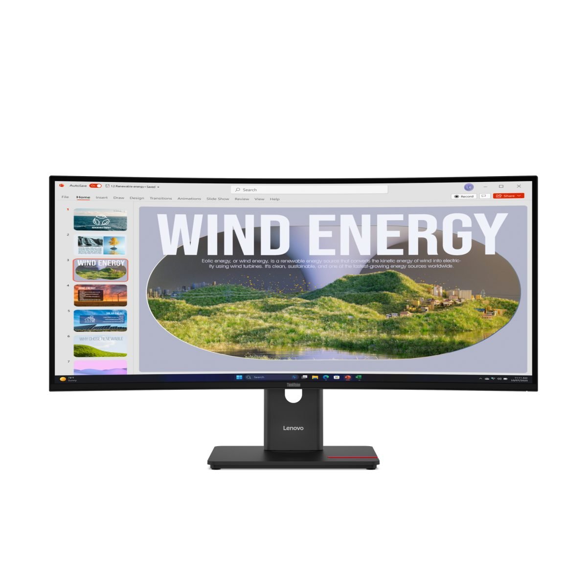Lenovo T34WD40 34" MonitorHDMI CAM 64AEZAR1US