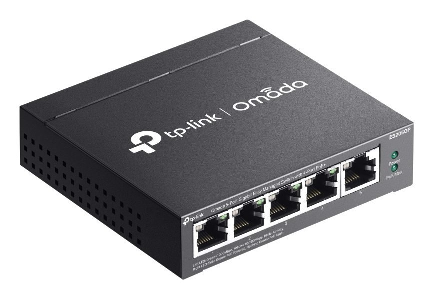 TP-Link Omada 5P PoE+EasyMngdSwch ES205GP