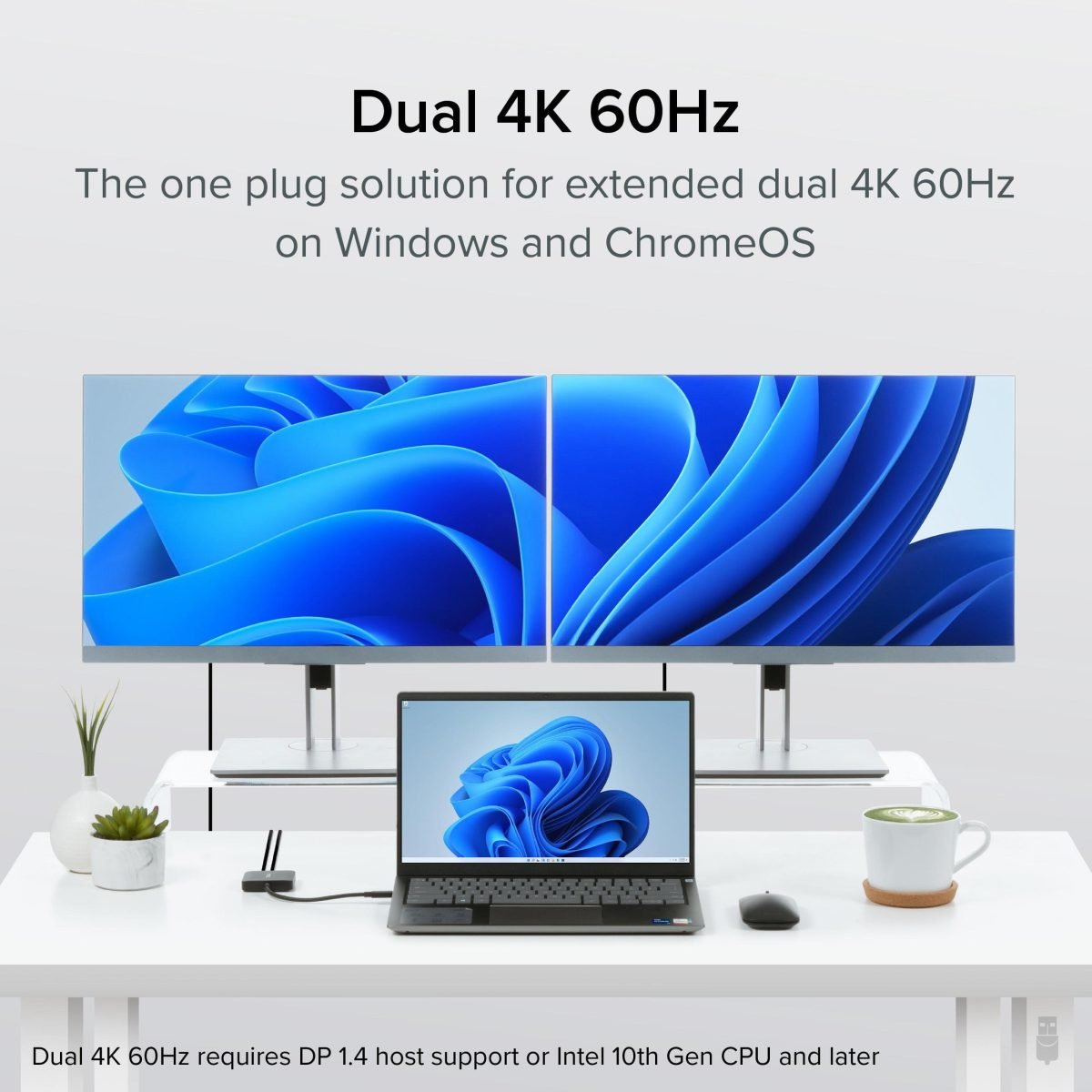Plugable Technologies USBC Dual 4K HDMI MST Adapter USBC-MSTH2