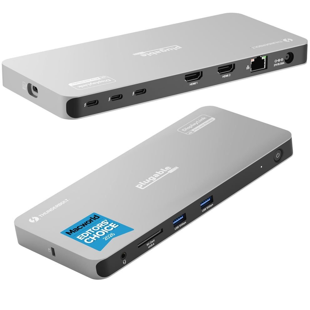 Plugable Technologies TB4 Quad Display Dock 100W TBT-6950PD