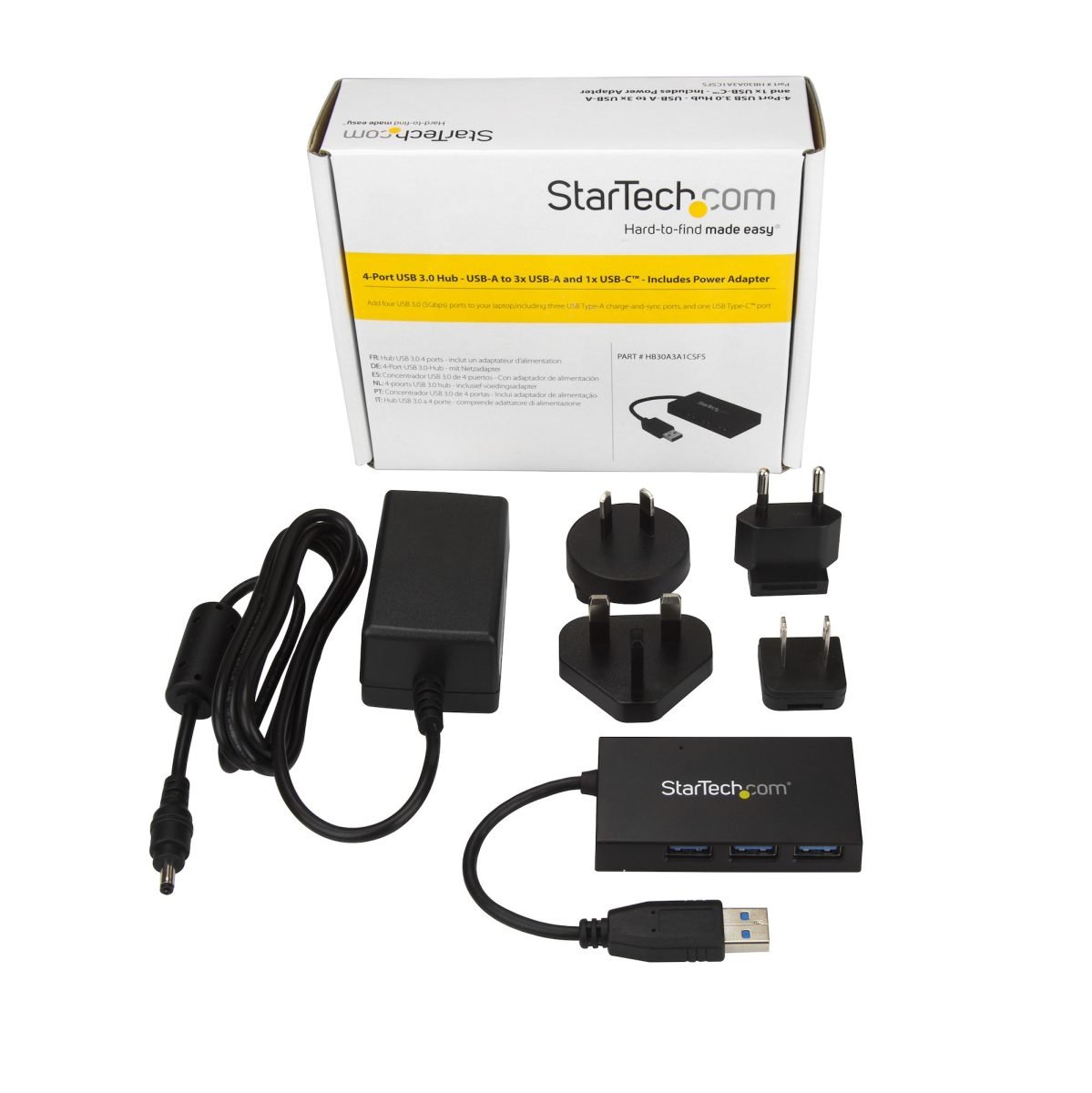 Startech.com 4 Port USB 3.0 Hub TAA HB30A3A1CSFS