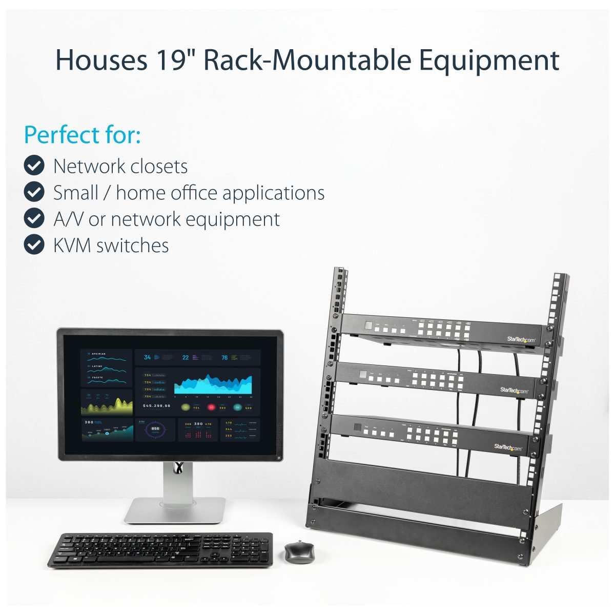 Startech.com 12U 19 Open Frame 2Post Rk TAA RK12OD