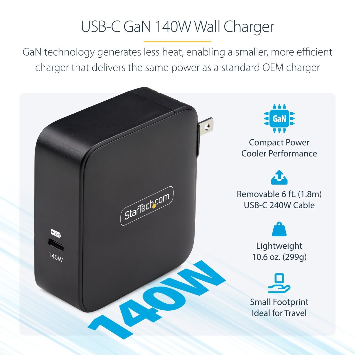 Startech.com 140W USB-C GaN Wall Charger