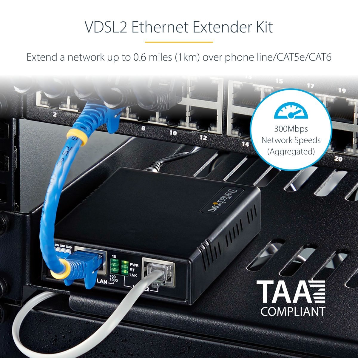 Startech.com VDSL2 Ethernet Extender VDSL-LAN-EXTENDER-1G