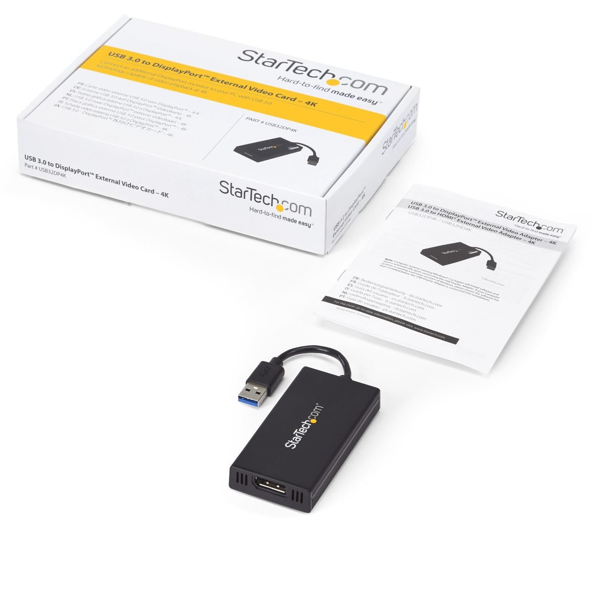 Startech.com USB 3.0 to DisplayPort 4K TAA USB32DP4K