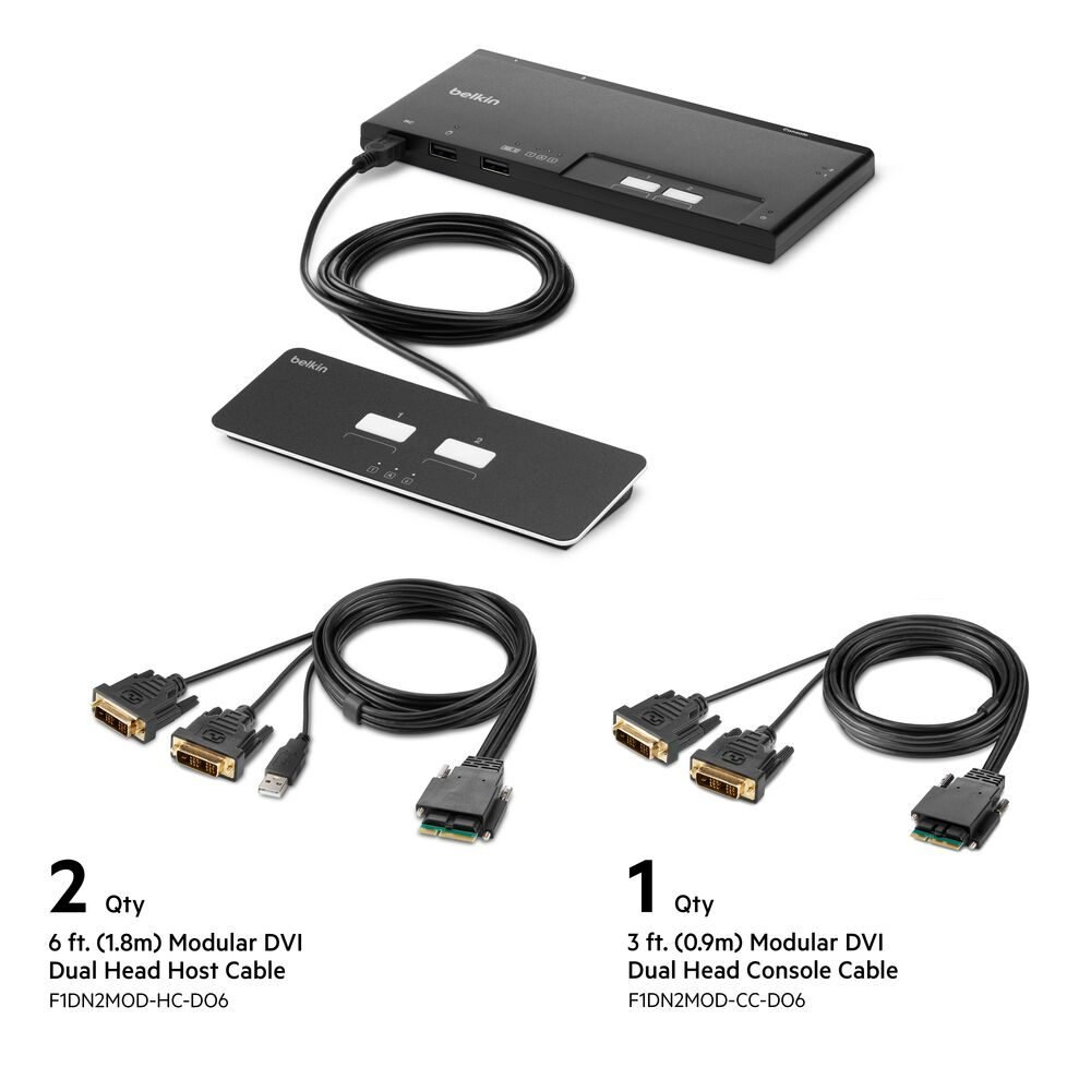 Belkin Modular DVI Dual Head C F1DN2MOD-CC-D03