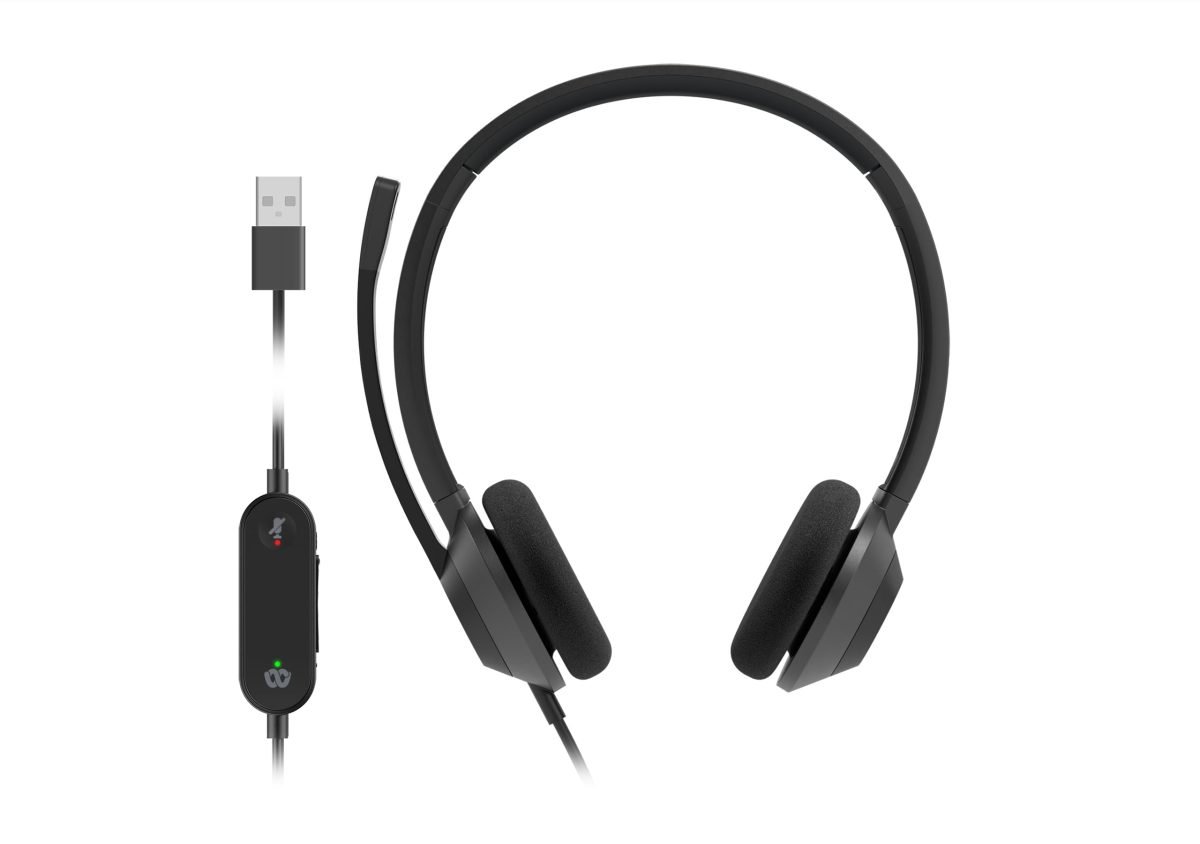 Cisco Systems 322 Wired Dual On-Ear Carbon HS-W-322-C-USB
