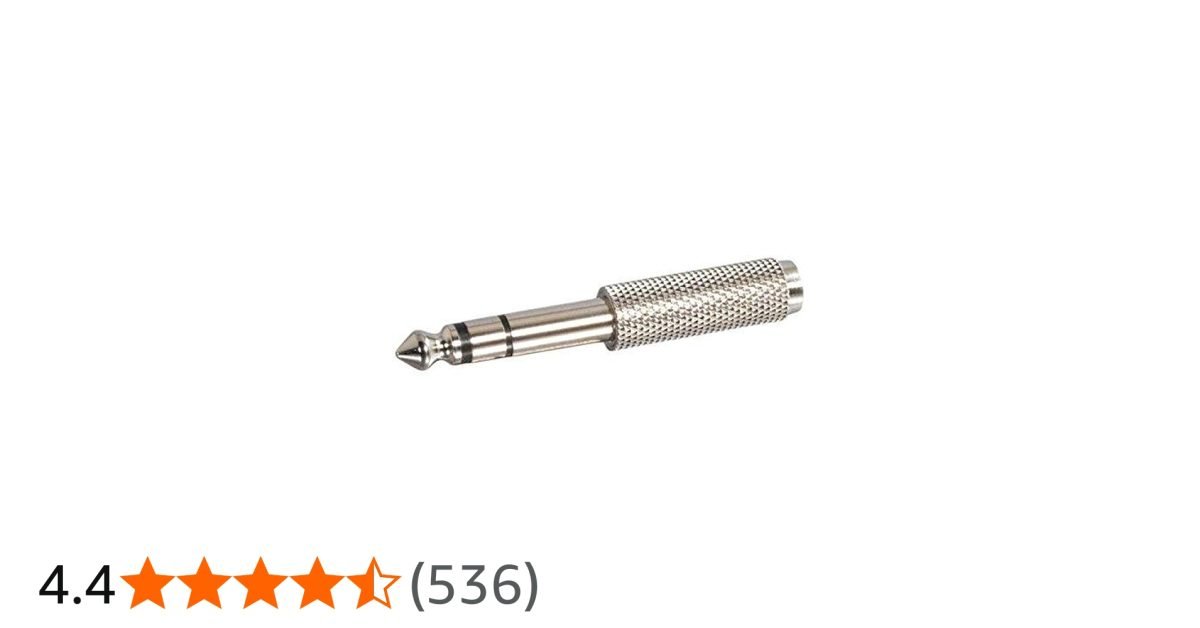 C2G 6.3mm Male to 3.5mm Fem Adaptr 40639