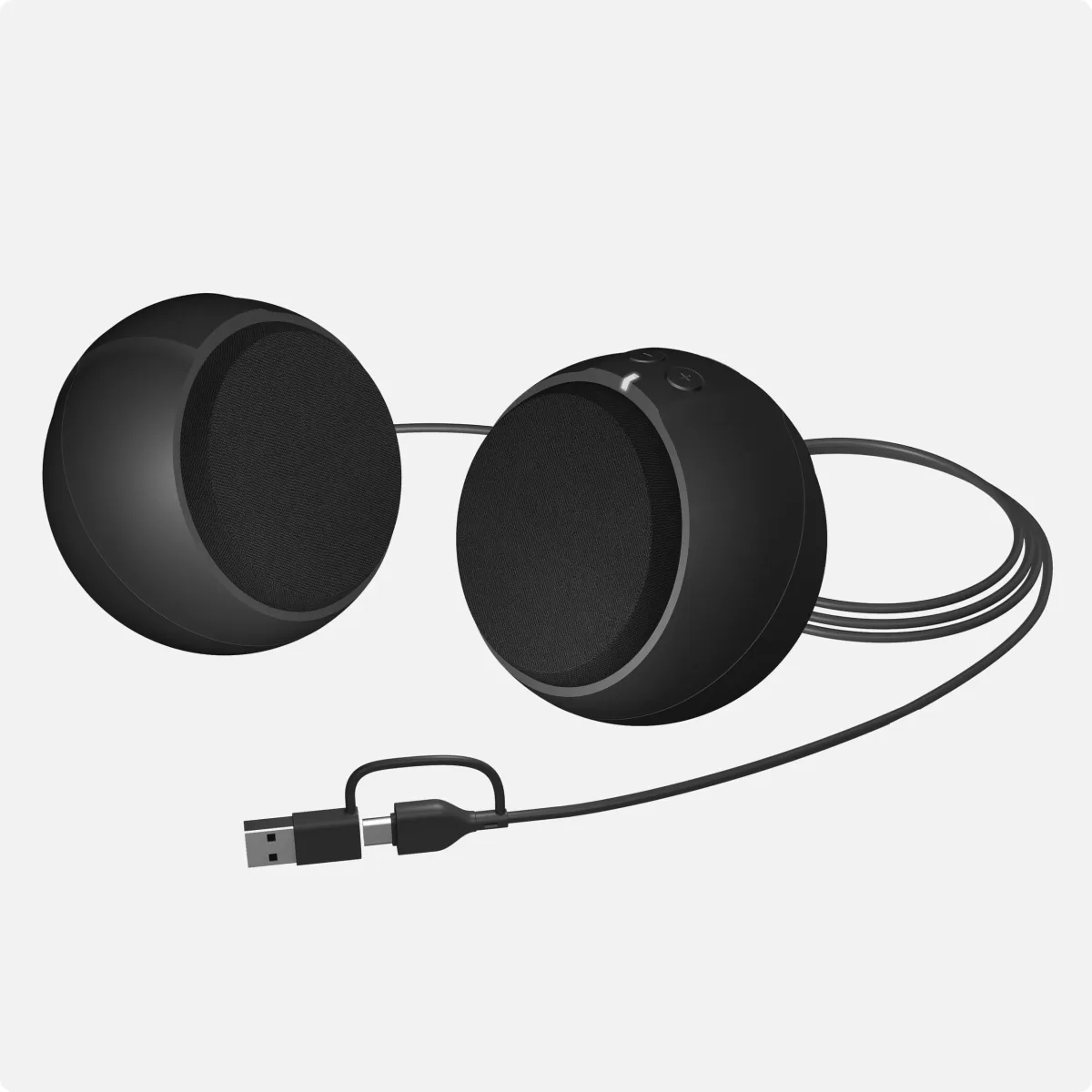 Cyber Acoustics Round USB Speakers CA 2110USB CA-2110USB