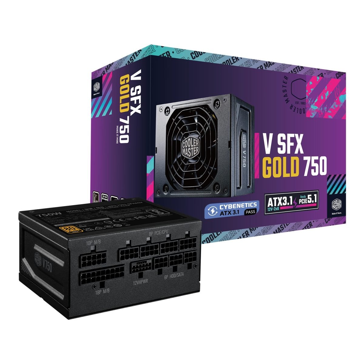 Coolermaster V SFX Gold 750 ATX3.1 A/US MPY-7501-SFHAGV-3U1