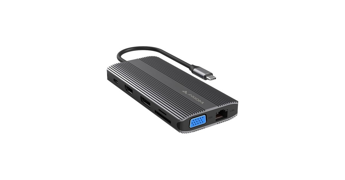 Axiom Memory Solutions 12 in 1 USB C Multiport 12N1USBCHPV5CAXD-AX