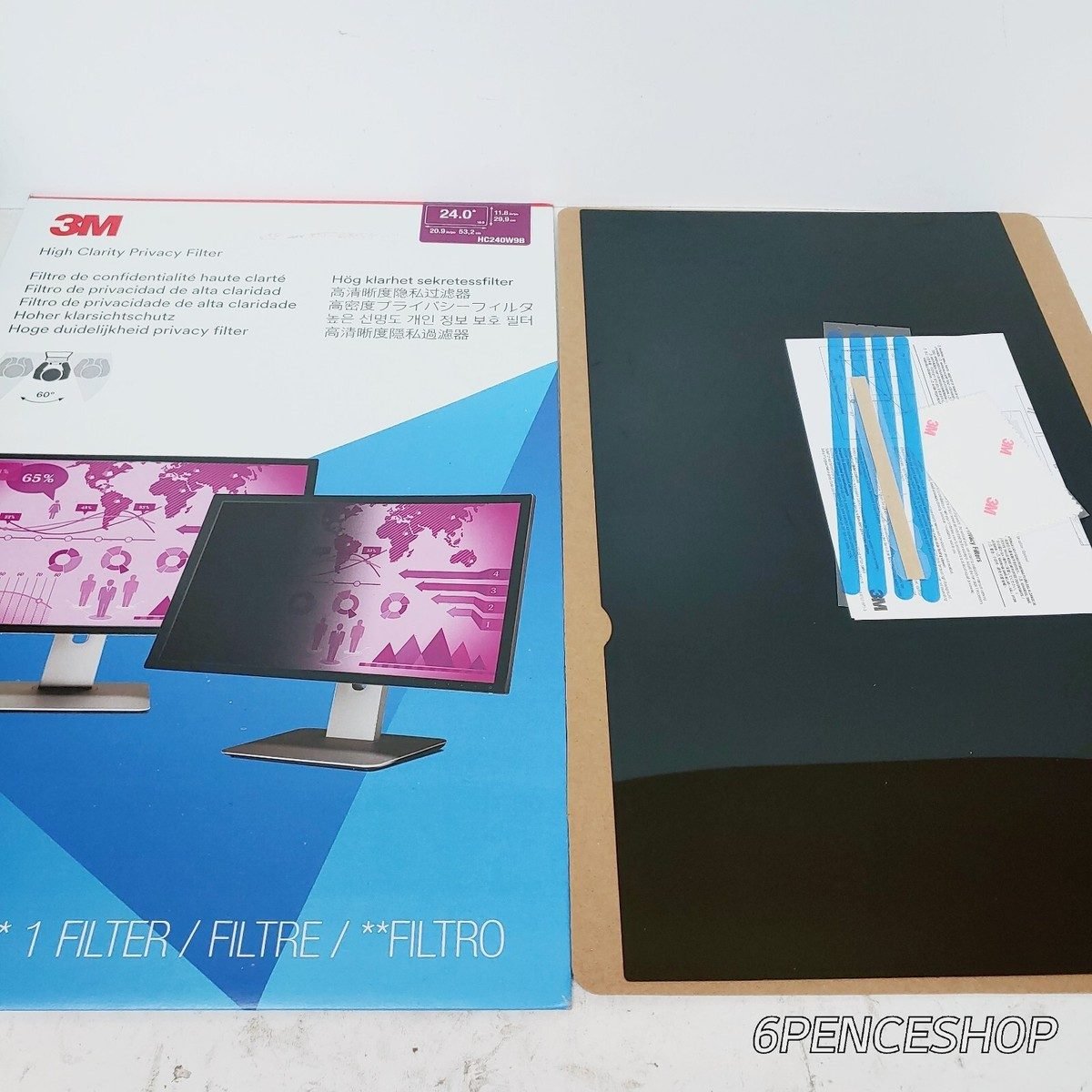 3M Company 24" Privacy Filter HC240W9B