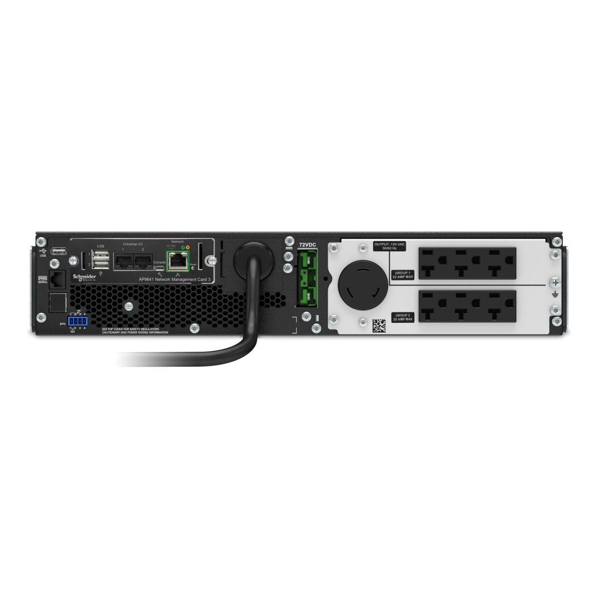 APC by Schneider Electric SmartUPS On-Line 2200VA TA SRT2200RMXLA-NCUS