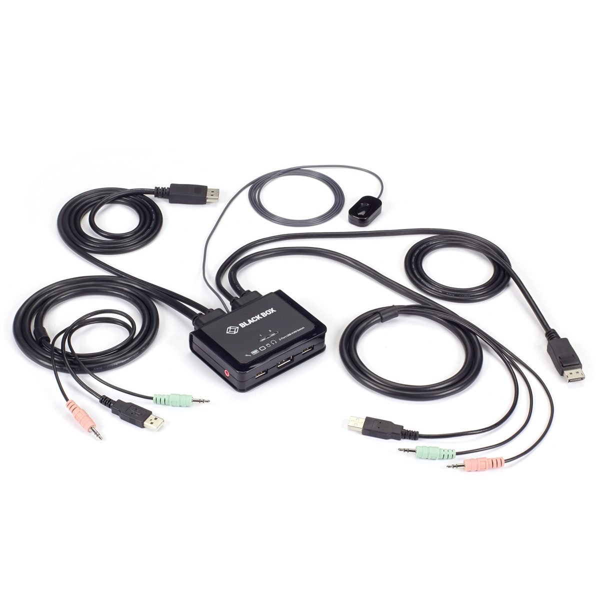 Black Box Corporation 2PT 4K60 DP CAB KVM Switch KV62-CBL