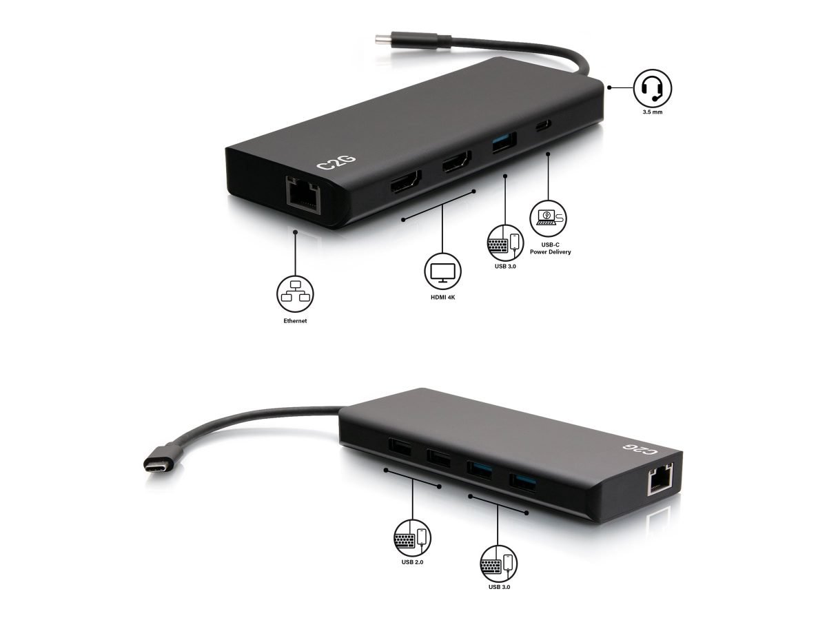 C2G 4K USB C Dual HDMI Dock C2G54487