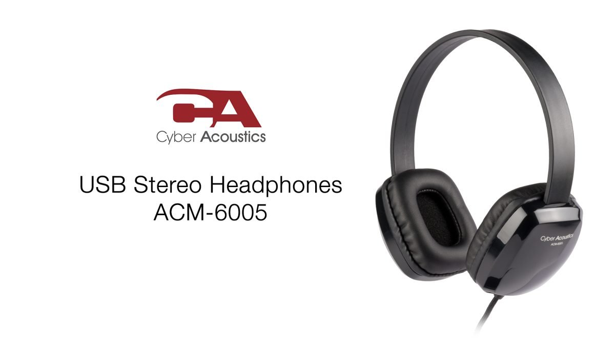 Cyber Acoustics USB Stereo Headphone No Mic ACM-6005