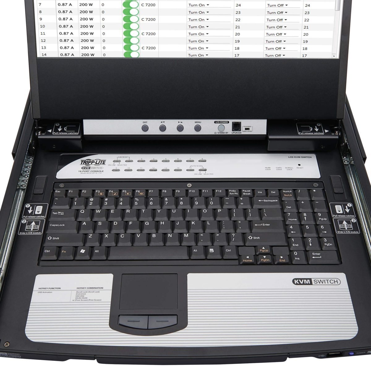 Eaton DP KVM CONSOLE 8 PORT 17IN LCD B030-DP08-17D