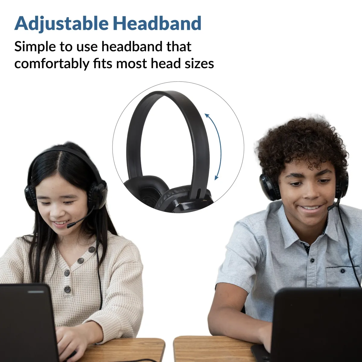 Cyber Acoustics USB C Stereo Headset EDU K12 AC-6014