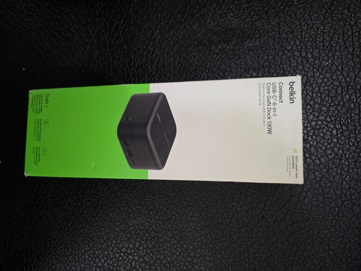 Belkin USB C 6 in 1 CORE GAN DOCK INC018ttBK